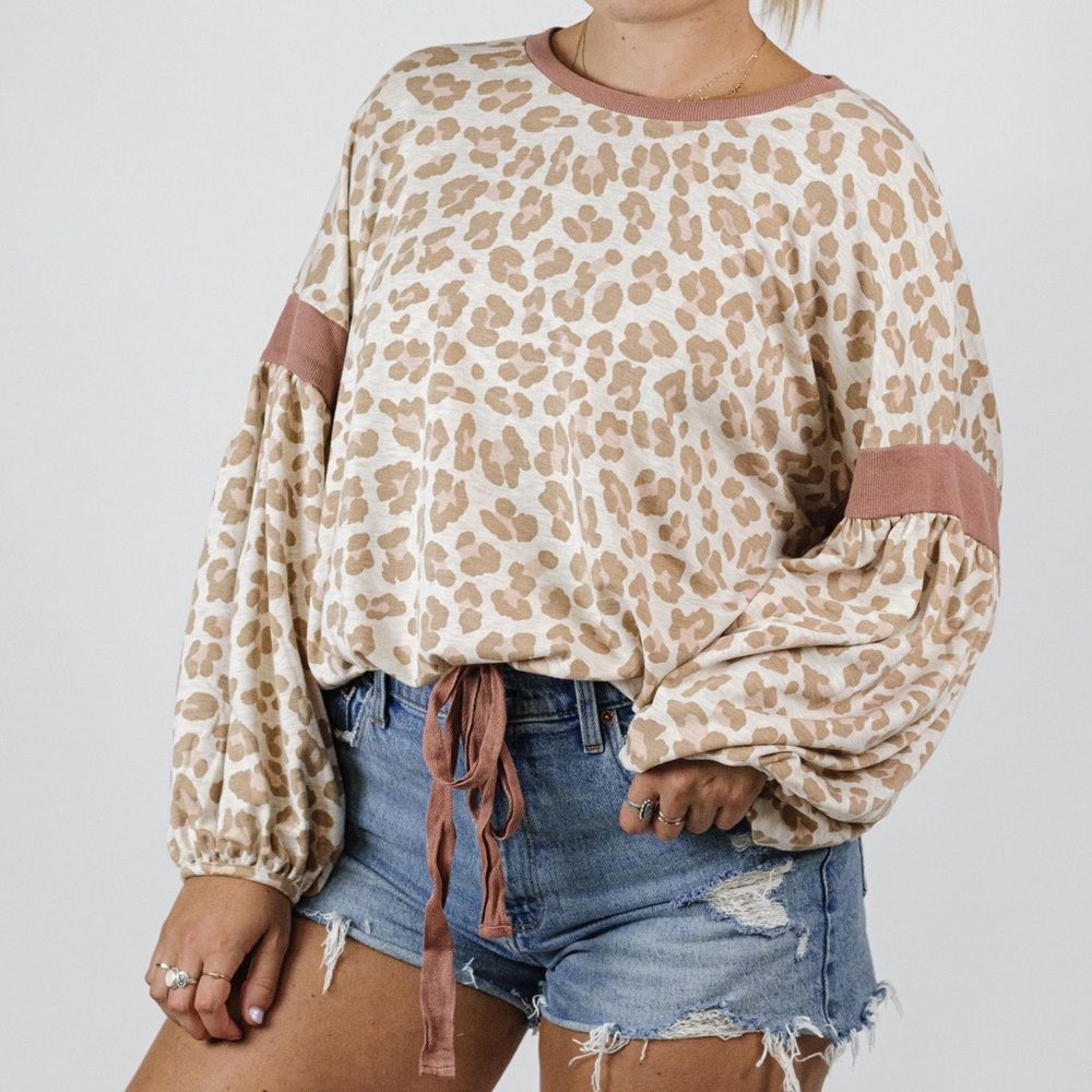 Leopard print top 